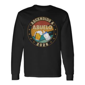 Ascendido A Abuelo 2026 Anunciar Embarazo Abuelos Primerizos Camiseta de manga larga - Regaloses