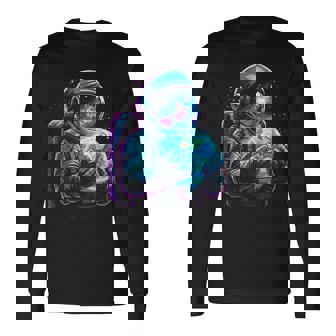 Astronaut Planets Science Space Long Sleeve T-Shirt - Thegiftio