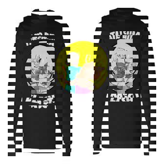 Aunt Emma Techno Hardtekk Raver Breakcore Cybergrind Long Sleeve T-Shirt | Mazezy