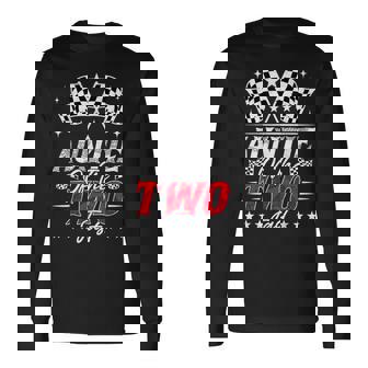 Auntie Of The Two Fast Second Birthday Racing Car Family Long Sleeve T-Shirt | Seseable FR