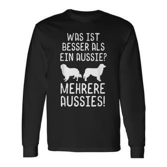 Aussie Hundebesitzer Hunde Mehr Australianhepherd Langarmshirts - Geschenkecke