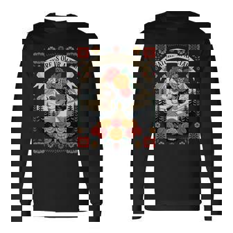 Autel Naturel Catrina Américain Mexicain Dia De Los Muertos T-shirt à manches longues - Cadeauxyz