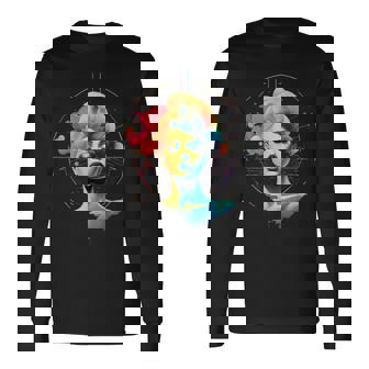 Avant Garde Meets Vaporwave In Futuristic Long Sleeve T-Shirt | Mazezy