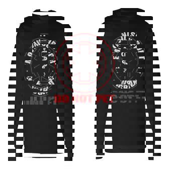 On Back Emotional Support Husband Do Not Pet Couples Long Sleeve T-Shirt | Seseable UK