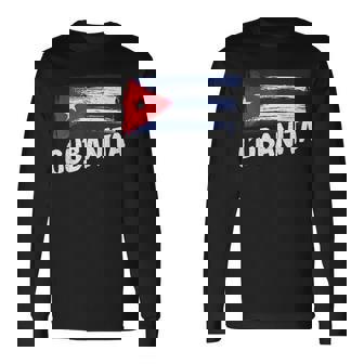 Bandera Cubana Cubanita Bandera Cubana Orgullo Cubano Camiseta de manga larga - Regaloses