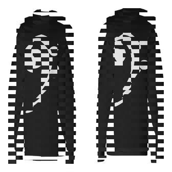 Bass Note F Key Bass Player Music Bass Clef 長袖Tシャツ - Kawaiitshirt
