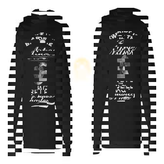 Beagle Beware Of The Mistress Beagle 長袖Tシャツ - Kawaiitshirt