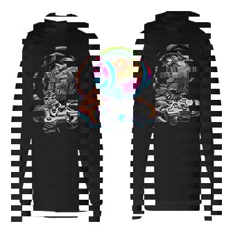 Bearded Dragon Gamer Lizard Gaming Video Games Long Sleeve T-Shirt | Seseable FR