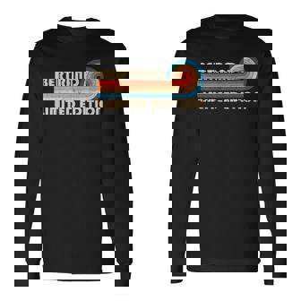 Bertrandurname Retrointage 80S 90S Birthday Reunion T-shirt à manches longues - Cadeauxyz