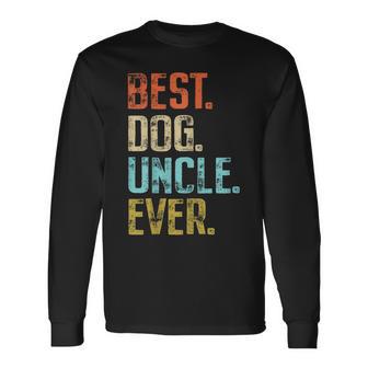 Best Dog Uncle Everintage Dog Lover Para Hombre Camiseta de manga larga - Regaloses