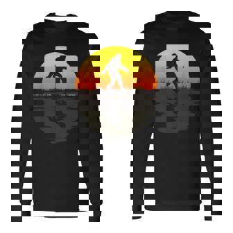 Bigfoot Rétro Coucher Deoleil Des Années 70Intage Bigfoot T-shirt à manches longues - Cadeauxyz