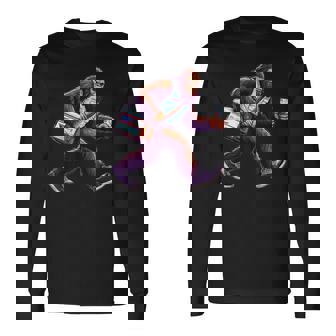 Bigfoot At Work Mailman Mail Person Delivery Sasquatch Long Sleeve T-Shirt - Monsterry