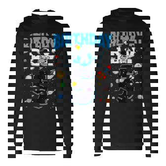 Birthday Boy 5 Year Old Space Astronaut 5Th Birthday Boy Long Sleeve T-Shirt | Seseable CA