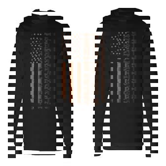 Black History Is American History Melanin Flag Black Pride Long Sleeve T-Shirt | Seseable FR