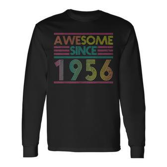 Born In 1956 Camisa Retrointage Impresionante Desde 1956 Regalo Camiseta de manga larga - Regaloses
