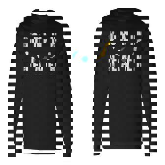 Born In Heaven Bandera Islas Canarias Tenerife Gran Canaria Camiseta de manga larga - Regaloses