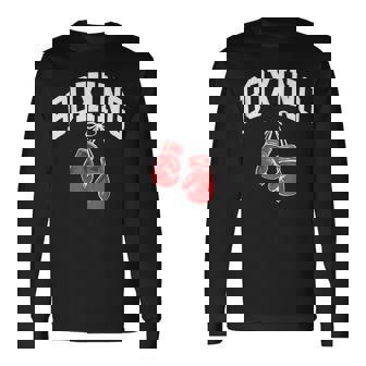 Boxing Gloves Boxer Graphic Long Sleeve T-Shirt | Seseable FR