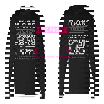 Breast Cancer Warrior Mastectomy Breast Surgery Long Sleeve T-Shirt | Mazezy