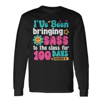 I Been Bringing Sass To The Class For 100Th Day Of School Long Sleeve T-Shirt - Thegiftio UK