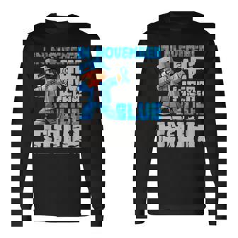 Bruh We Wear Blue Diabetes Awareness Game Pixel Boys Type 1 Long Sleeve T-Shirt - Monsterry