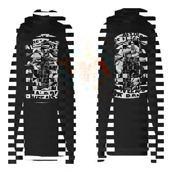 Bûcheron Barbu Pour Abattage De Bûcheron En Plein Air T-shirt à manches longues - Cadeauxyz