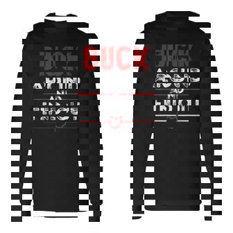 Buck Around And Find Out Vintage Adults Ohio Map Long Sleeve T-Shirt | Mazezy