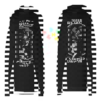 Building Connection Astronaut Autism 長袖Tシャツ - Kawaiitshirt