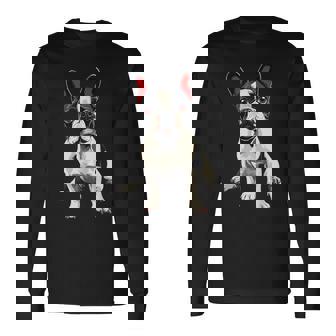 Bulldog Francés Perro Motivo Mascota Obra De Arte Bulldog Francés Camiseta de manga larga - Regaloses