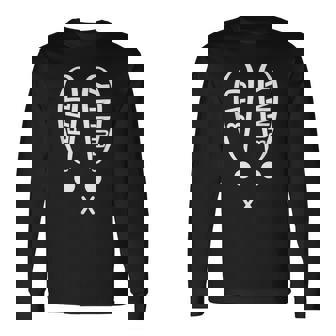 Bunny Bad Rabbit Christian Easter Eggs Holly Week Pascha T-S Long Sleeve T-Shirt | Mazezy