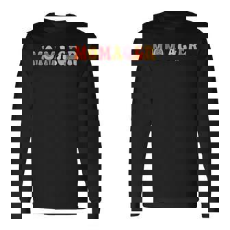 Business Manager Mom Entreprenuership Boss Lady Momager Long Sleeve T-Shirt | Mazezy