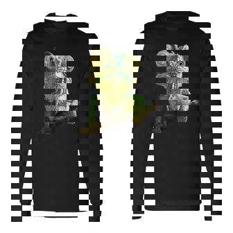 Camaleón Lagarto Reptil Chameleon Iguana Lagarto Camaleón Camiseta de manga larga - Regaloses