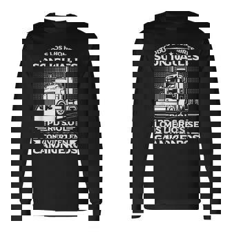 Camión Divertido Trucker Mejorese Convierten En Camioneros Camiseta de manga larga - Regaloses