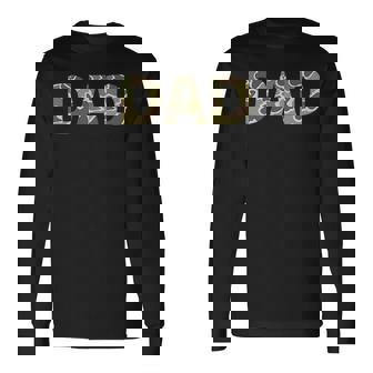 Camo Dad Pocket Size Old School Camo Dad Life Father's Day Long Sleeve T-Shirt - Monsterry