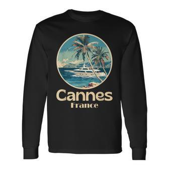 Cannes Franceouvenir Cannes T-shirt à manches longues - Cadeauxyz