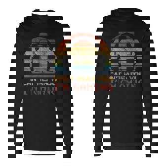 Can't Hear You I'm Gaming Retrointage Gamer Camiseta de manga larga - Regaloses