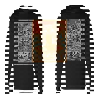 Cat Eating Ramen Noodles Kawaii Anime Manga Japanese Food Long Sleeve T-Shirt | Mazezy