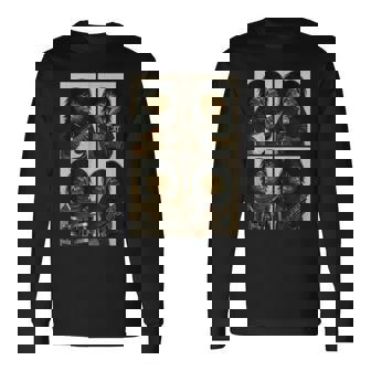 Cat Rock Band Photobooth Selfie Guitar Halloween Long Sleeve T-Shirt | Seseable UK