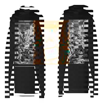 Cat Selfie 100 Days Of School For Cat Lovers And Cat Long Sleeve T-Shirt | Seseable FR