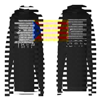 Catalunya Independencia Catalana Libertad Barcelona Bandera España Camiseta de manga larga - Regaloses