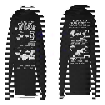 Ce Que Je Fais De Mon Temps Libre Humour Joueur De Coinche T-shirt à manches longues - Cadeauxyz