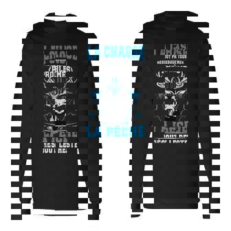 Chasse Résout Presque Tous Mes Problèmes La Pêche Le Reste T-shirt à manches longues - Cadeauxyz