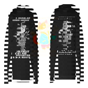 Chat Drôle Cadeau Anniversaire Retraite Humour Papa Pyjama T-shirt à manches longues - Cadeauxyz