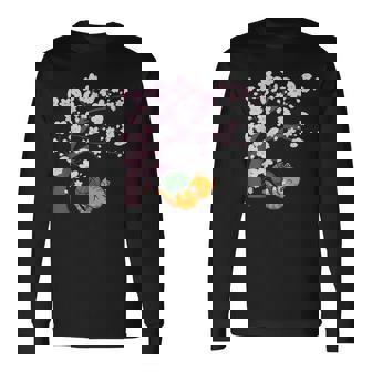 Chat Mignon Fleur De Cerisier Chaton Japonais Arbre Àakura T-shirt à manches longues - Cadeauxyz