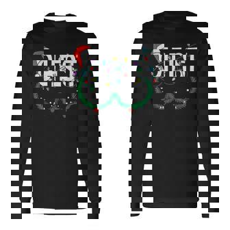 Chest Nuts Christmas Matching Couple Chestnuts Xmas Long Sleeve T-Shirt - Monsterry