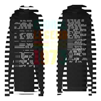 Choral Legend 1973 Singer 52 Years 52nd Birthday Choir Long Sleeve T-Shirt | Mazezy