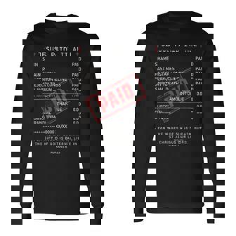 Christians Jesus Paid It All Jesus Saying Long Sleeve T-Shirt | Seseable CA