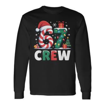 Christmas 67 Crew Brainrot Candy Cane Lights Holiday Long Sleeve T-Shirt - Thegiftio UK