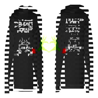 Christmas Pregnancy Announcement Dad Of The Little Who Long Sleeve T-Shirt | Seseable FR