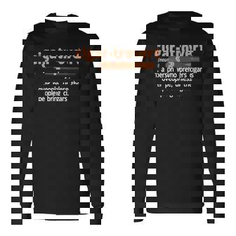 Cigar-Trovert Cigar Smoking Humor Definition Introvert Long Sleeve T-Shirt - Monsterry