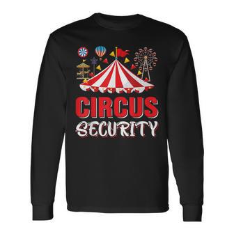 Circus Security Costume Circus Staff Circus Theme Party Fun Long Sleeve T-Shirt - Thegiftio UK